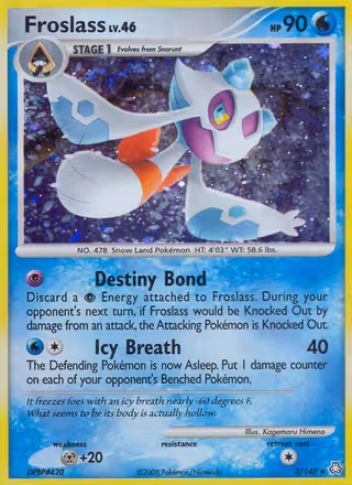 Froslass 3/146 Pokemon card