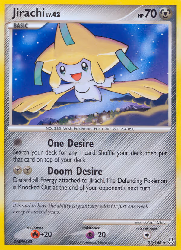 Jirachi 31/146 Pokemon card