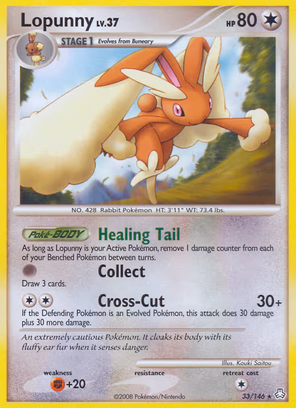 Lopunny 33/146 Pokemon card