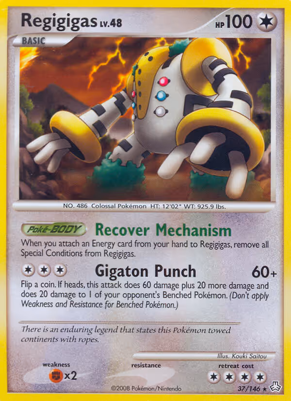 Regigigas 37/146 Pokemon card