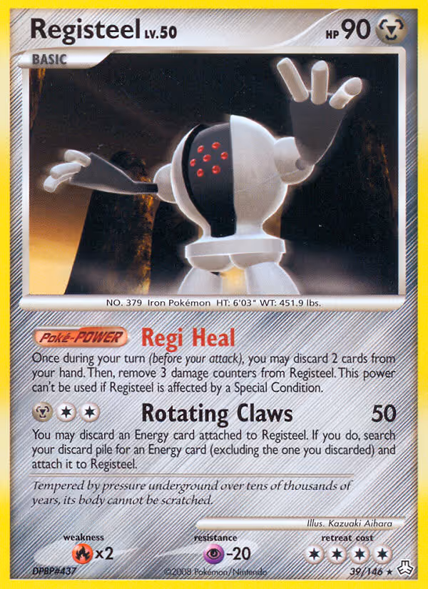 Registeel 39/146 Pokemon card
