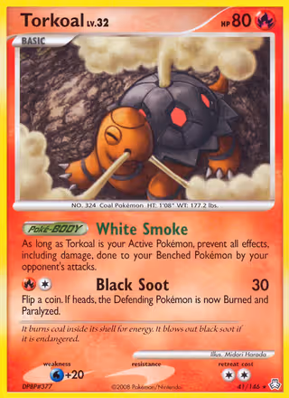 Torkoal 41/146 Pokemon card