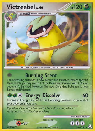 Victreebel 44/146 Pokemon card