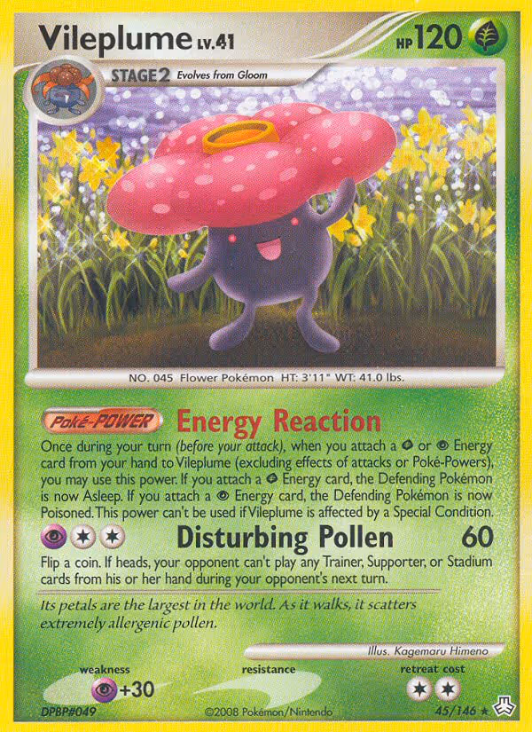 Vileplume 45/146 Pokemon card