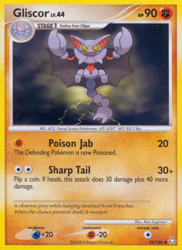Gliscor 55/146 Pokemon card