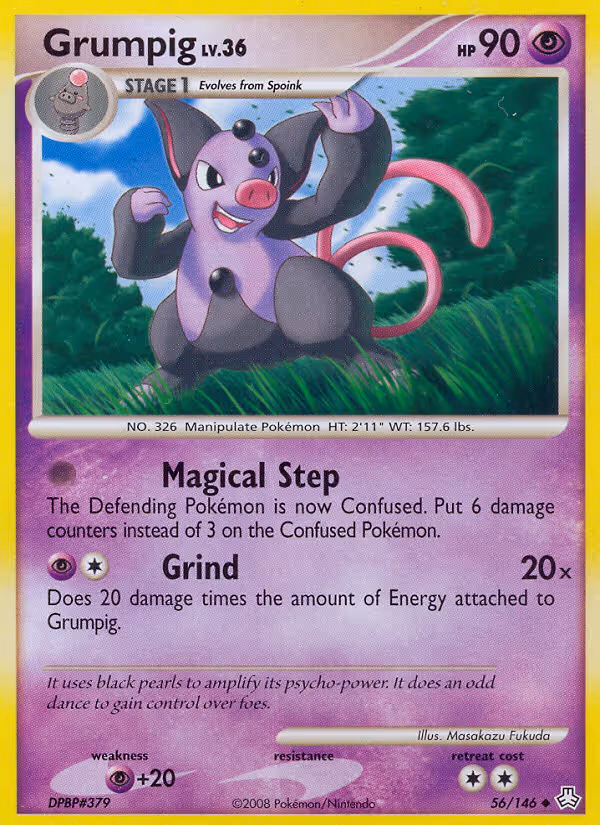 Grumpig 56/146 Pokemon card