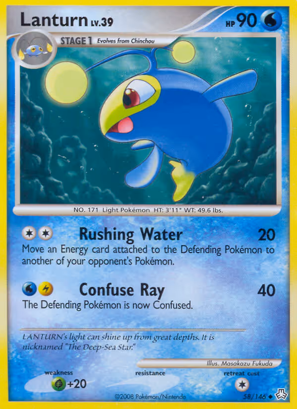 Lanturn 58/146 Pokemon card