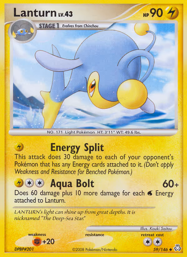 Lanturn 59/146 Pokemon card