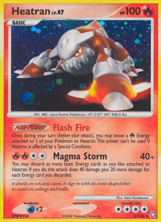 Heatran 6/146 Pokemon card