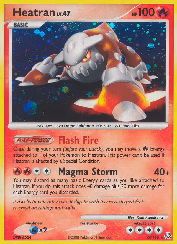 Heatran 6/146 Pokemon card
