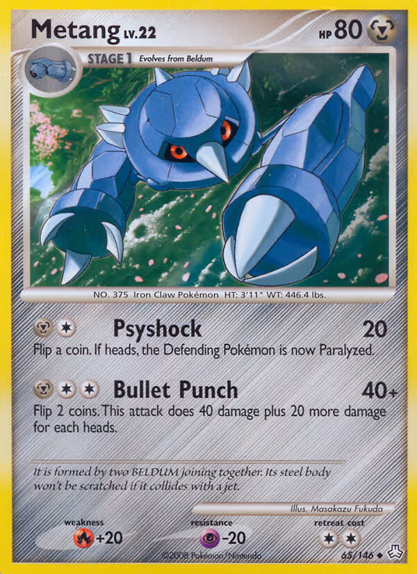 Metang 65/146 Pokemon card