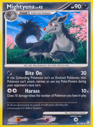 Mightyena 66/146 Pokemon card