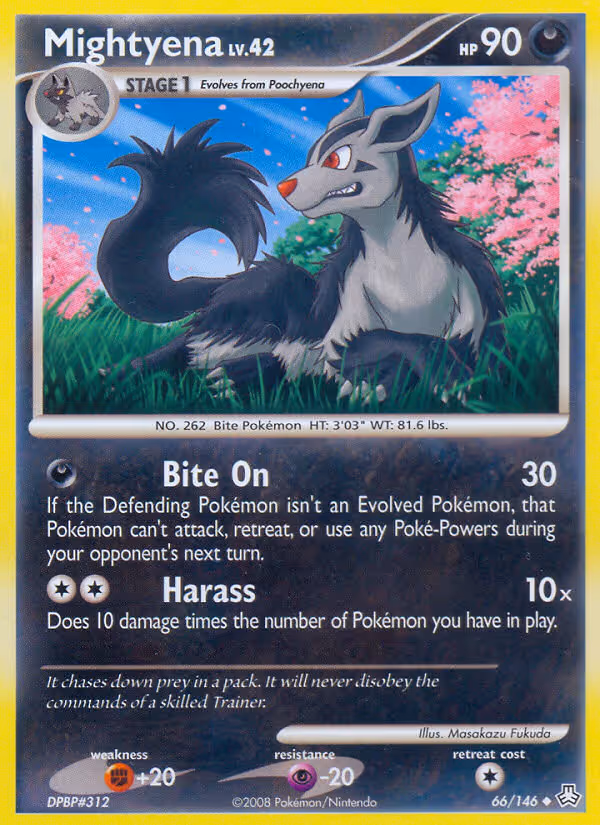 Mightyena 66/146 Pokemon card