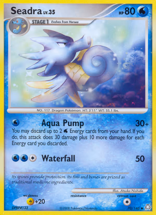 Seadra 70/146 Pokemon card