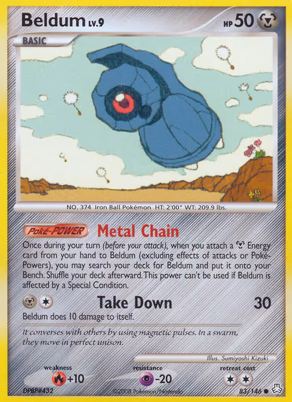 Beldum 83/146 Pokemon card