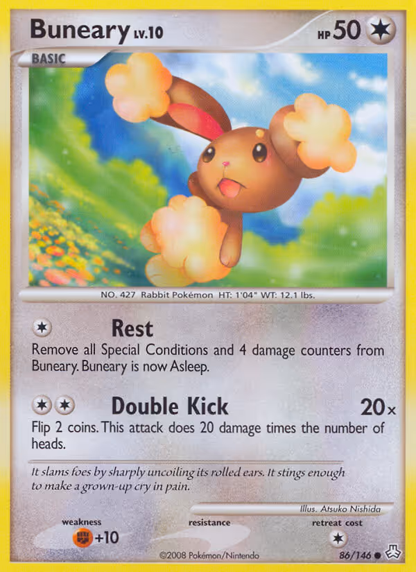 Buneary 86/146 Pokemon card