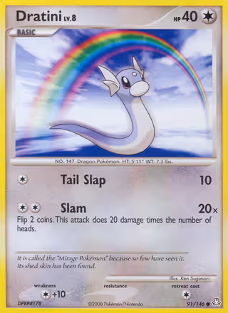 Dratini 91/146 Pokemon card