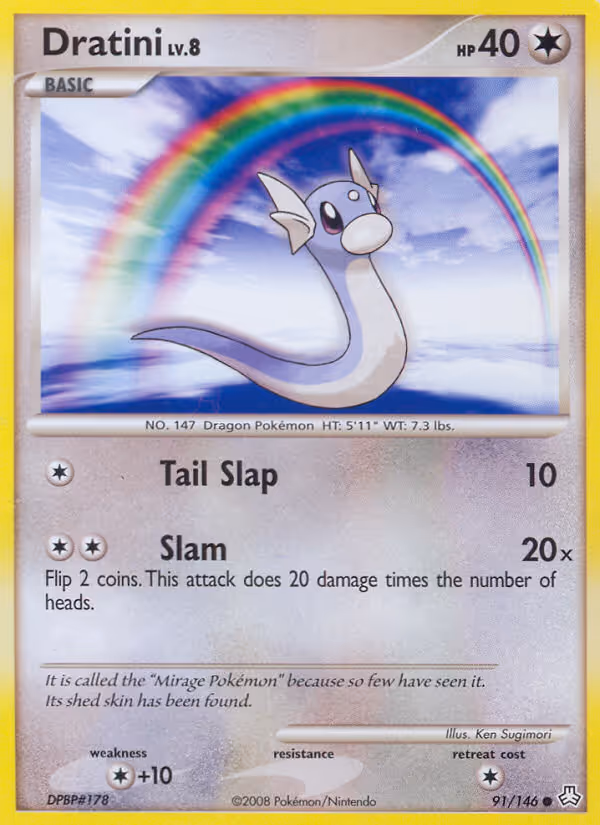 Dratini 91/146 Pokemon card