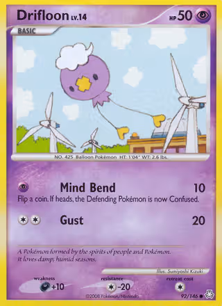 Drifloon 92/146 Pokemon card