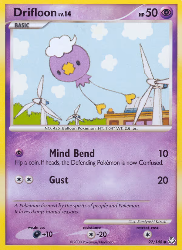 Drifloon 92/146 Pokemon card