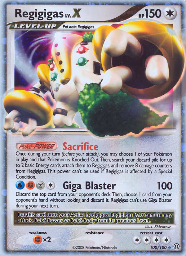 Regigigas 100/100 Pokemon card