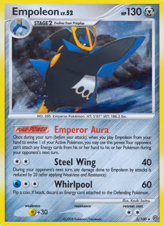 Empoleon 2/100 Pokemon card
