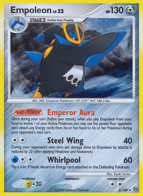 Empoleon 2/100 Pokemon card