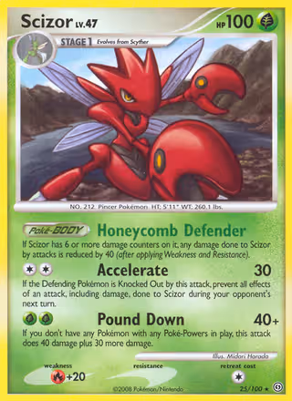 Scizor 25/100 Pokemon card