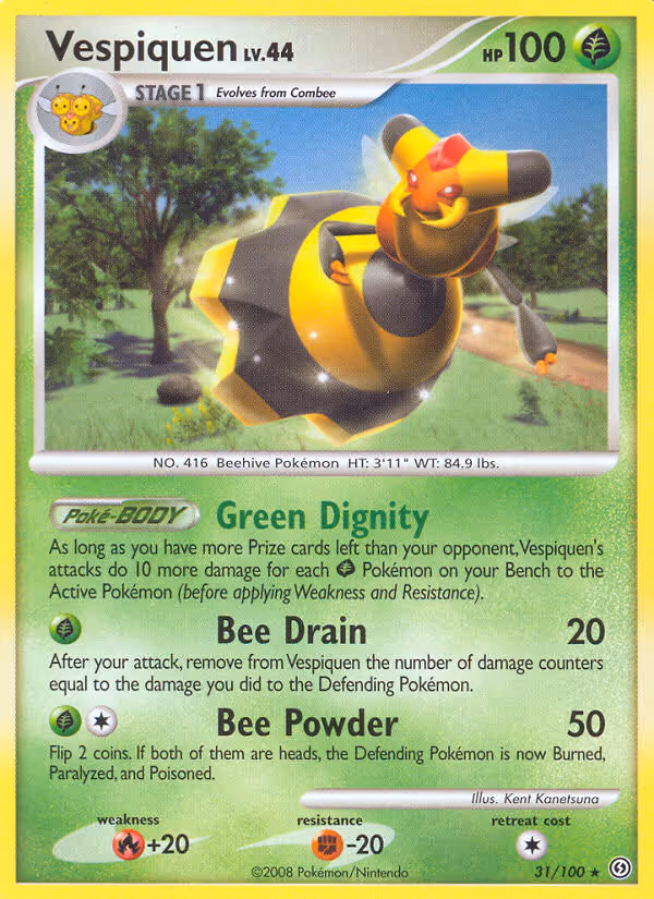 Vespiquen 31/100 Pokemon card