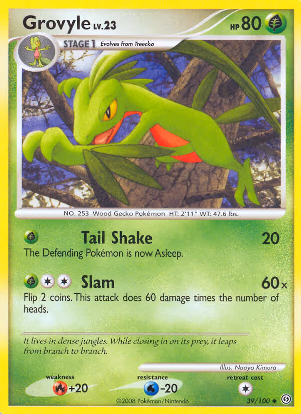 Grovyle 39/100 Pokemon card
