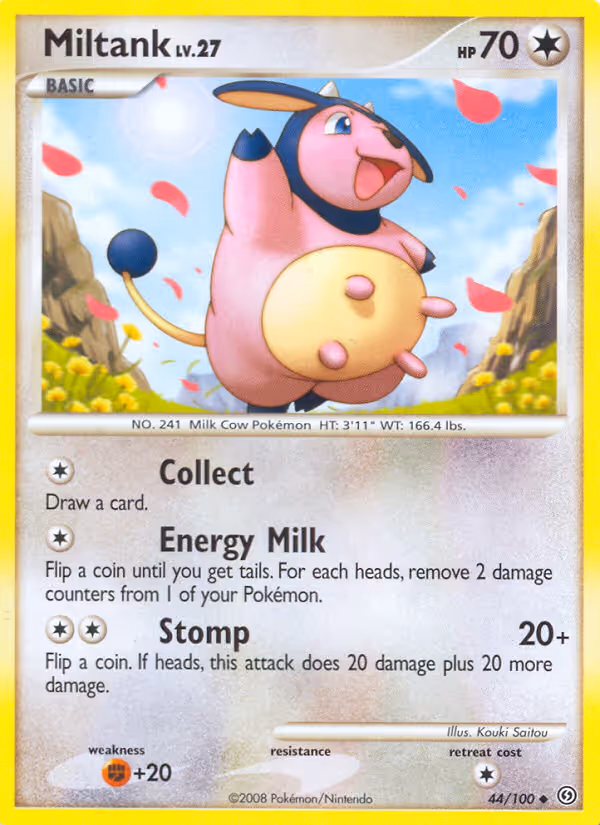 Miltank 44/100 Pokemon card