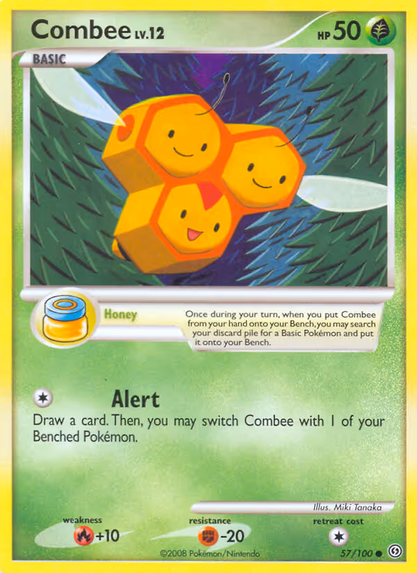 Combee 57/100 Pokemon card