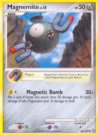 Magnemite 66/100 Pokemon card