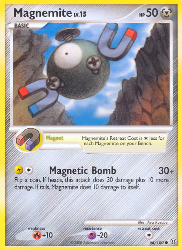 Magnemite 66/100 Pokemon card
