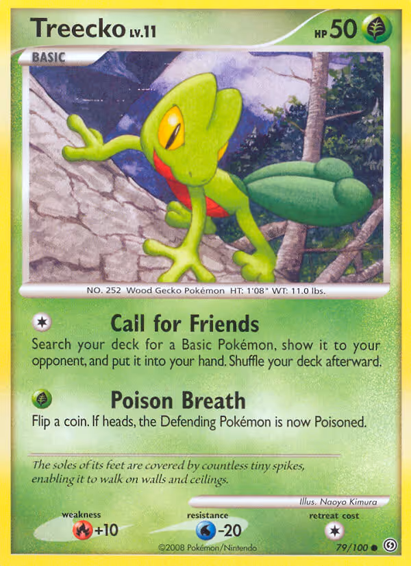 Treecko 79/100 Pokemon card