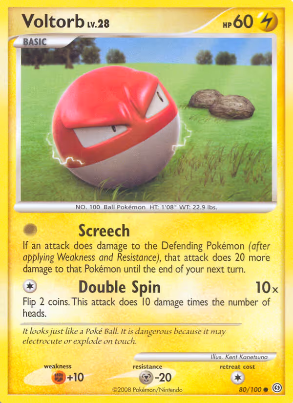 Voltorb 80/100 Pokemon card