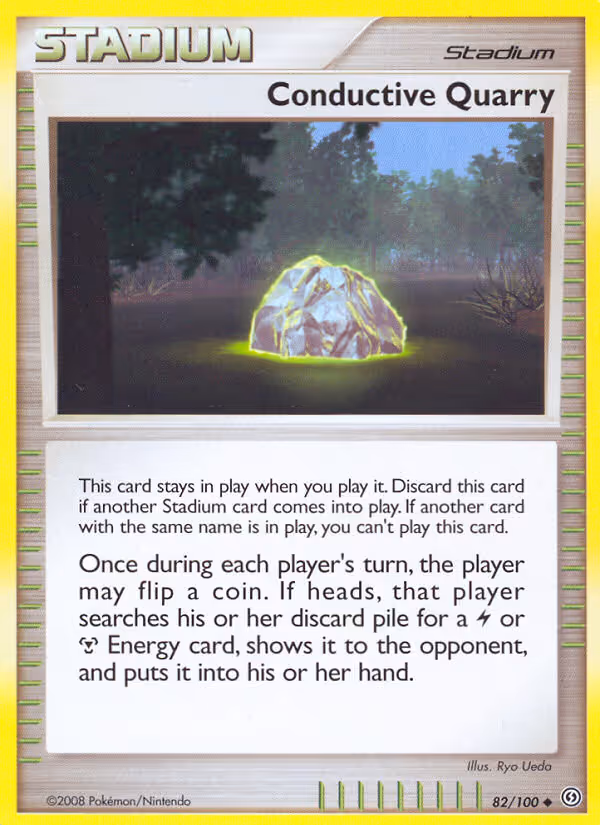 Conductive Quarry 82/100 Pokemon card