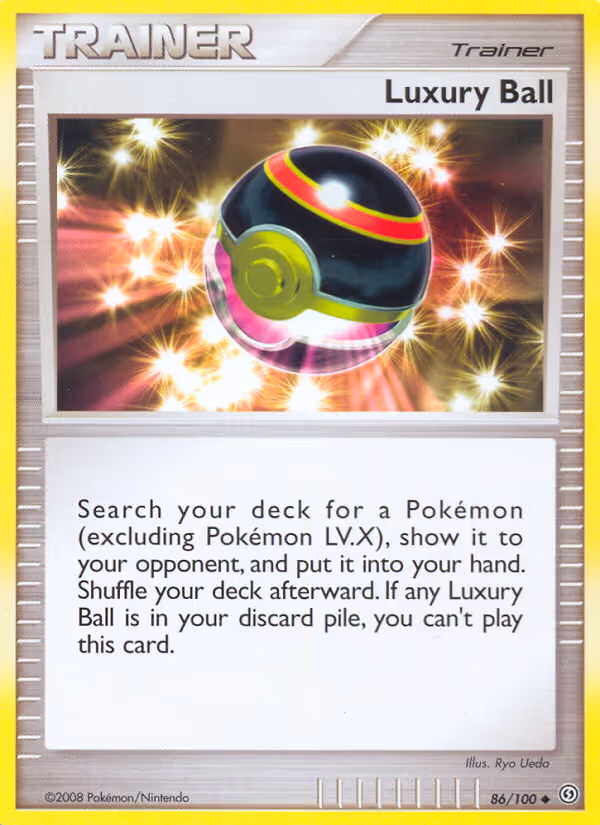 Luxury Ball 86/100 Pokemon card