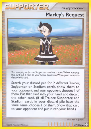 Marley's Request 87/100 Pokemon card