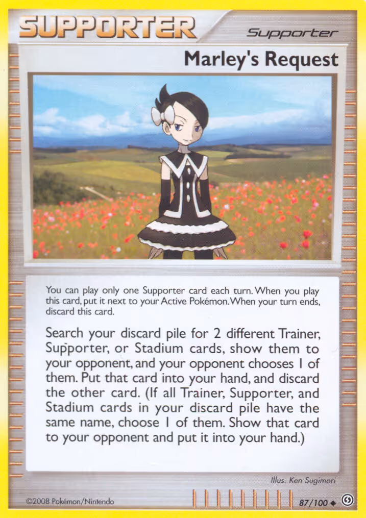 Marley's Request 87/100 Pokemon card