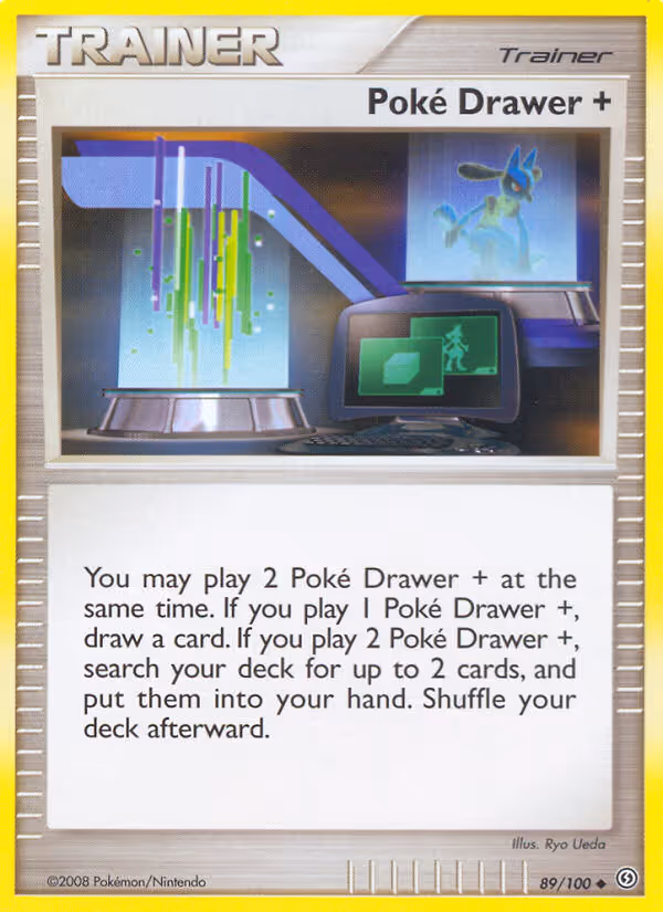 Poké Drawer + 89/100 Pokemon card