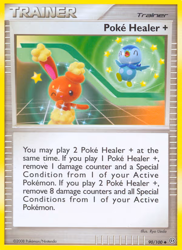 Poké Healer + 90/100 Pokemon card