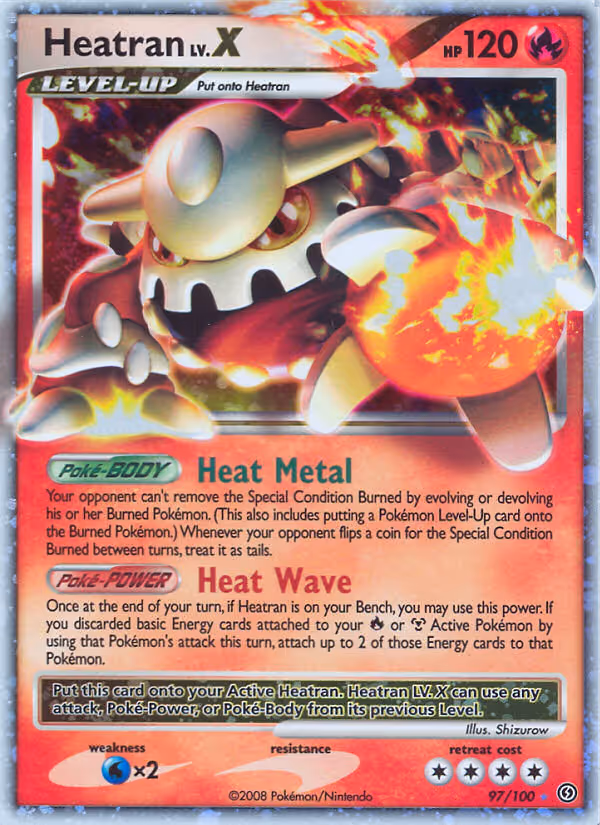 Heatran 97/100 Pokemon card
