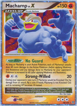 Machamp 98/100 Pokemon card