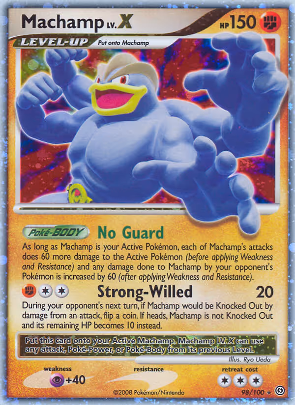 Machamp 98/100 Pokemon card