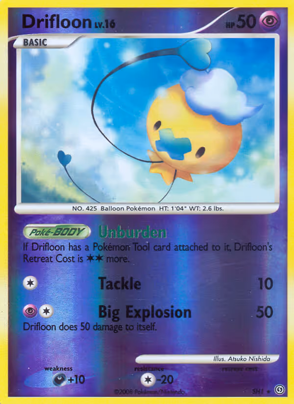 Drifloon SH1 Pokemon card