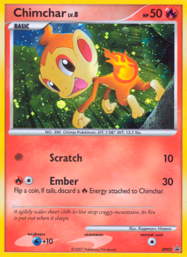 Chimchar DP02 Pokemon card