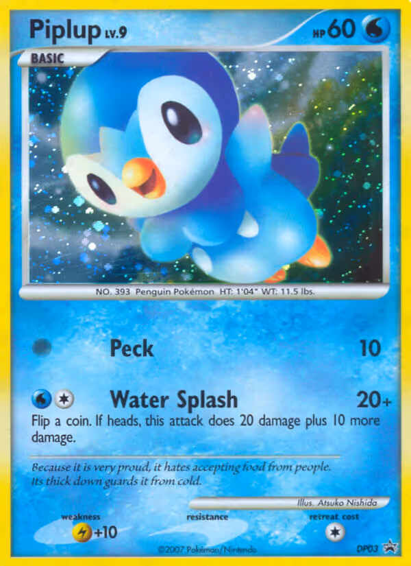 Piplup DP03 Pokemon card