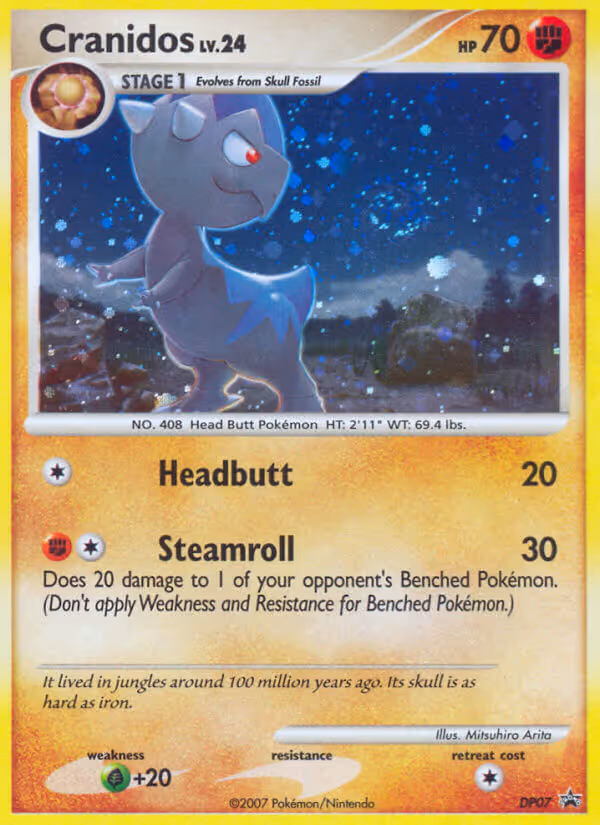 Cranidos DP07 Pokemon card