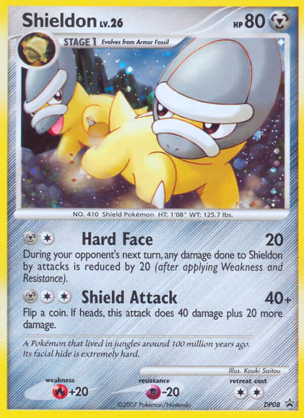 Shieldon DP08 Pokemon card